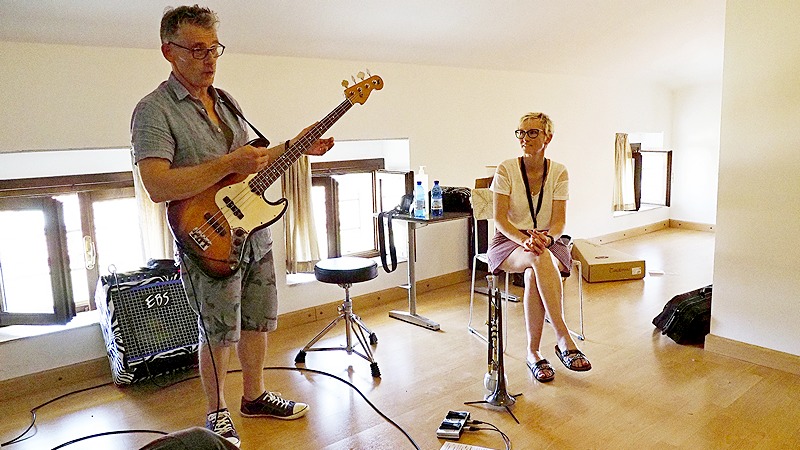 Loula B en Italie, Convention ADGPA Italia 2022,  Master Class guitare basse et chant