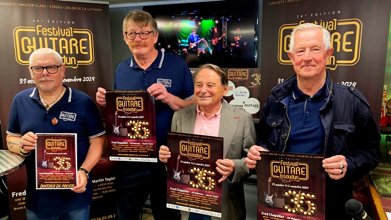 Présentation officielle du 36ème Festival Guitare Issoudun 2024